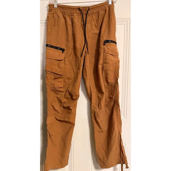 Aéropostale Active Utility Cargo Pants SZ Medium Nylon Cotton Drawstring Zipper - Picture 1 of 10
